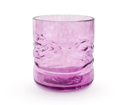 Nice Time Glass - Ridge Short Tumbler: Violet