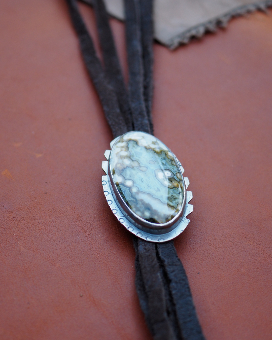 Ocean Jasper Bolo Tie