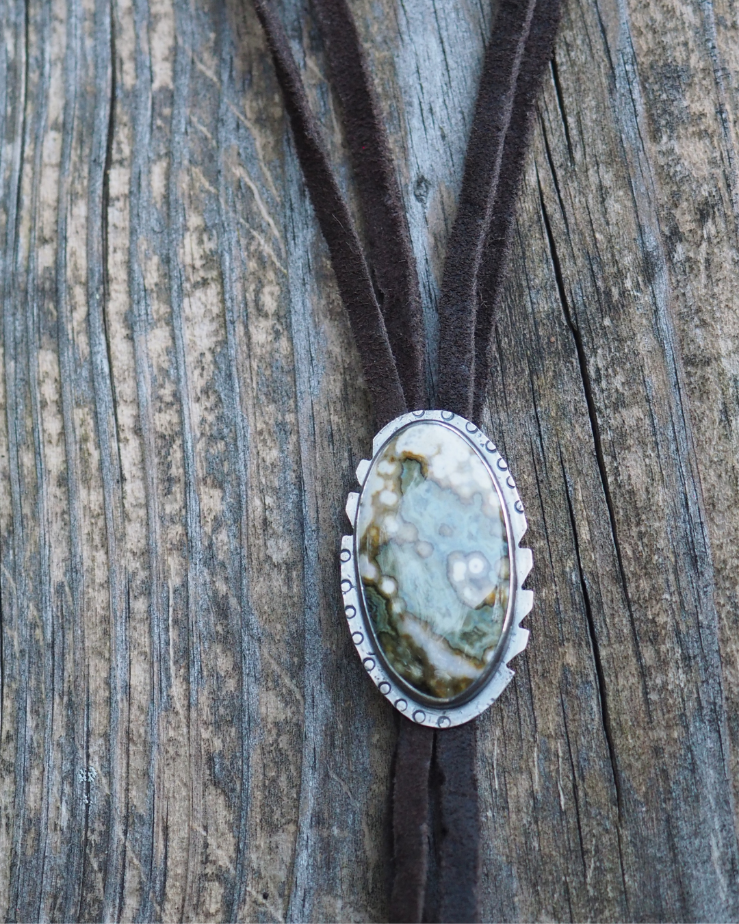 Ocean Jasper Bolo Tie