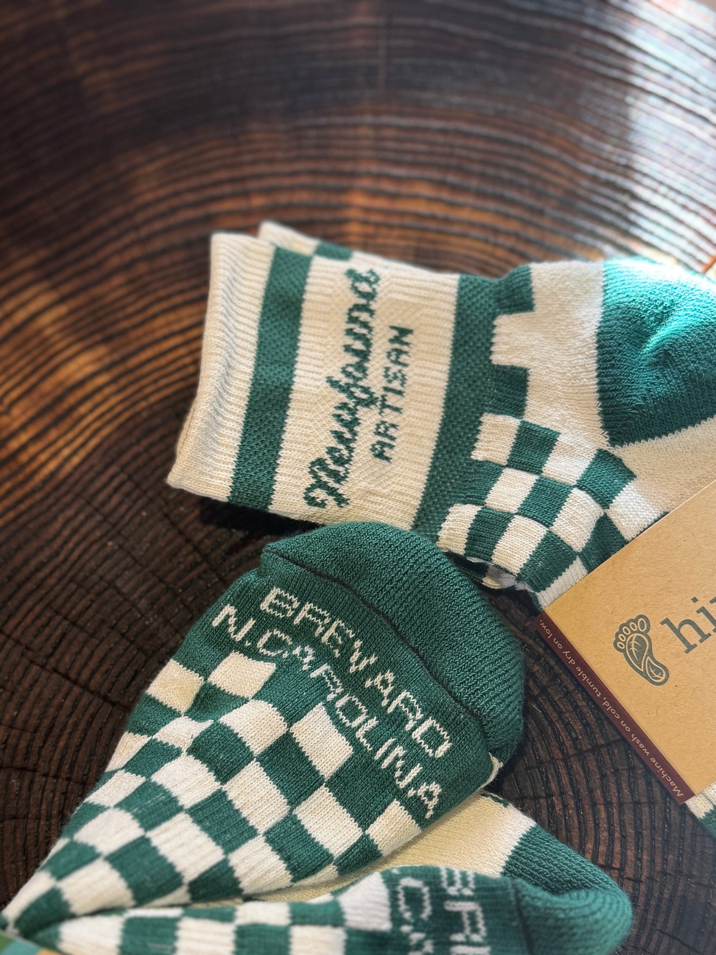 Newfound Artisan Quarter Crew Socks - Bottle Green