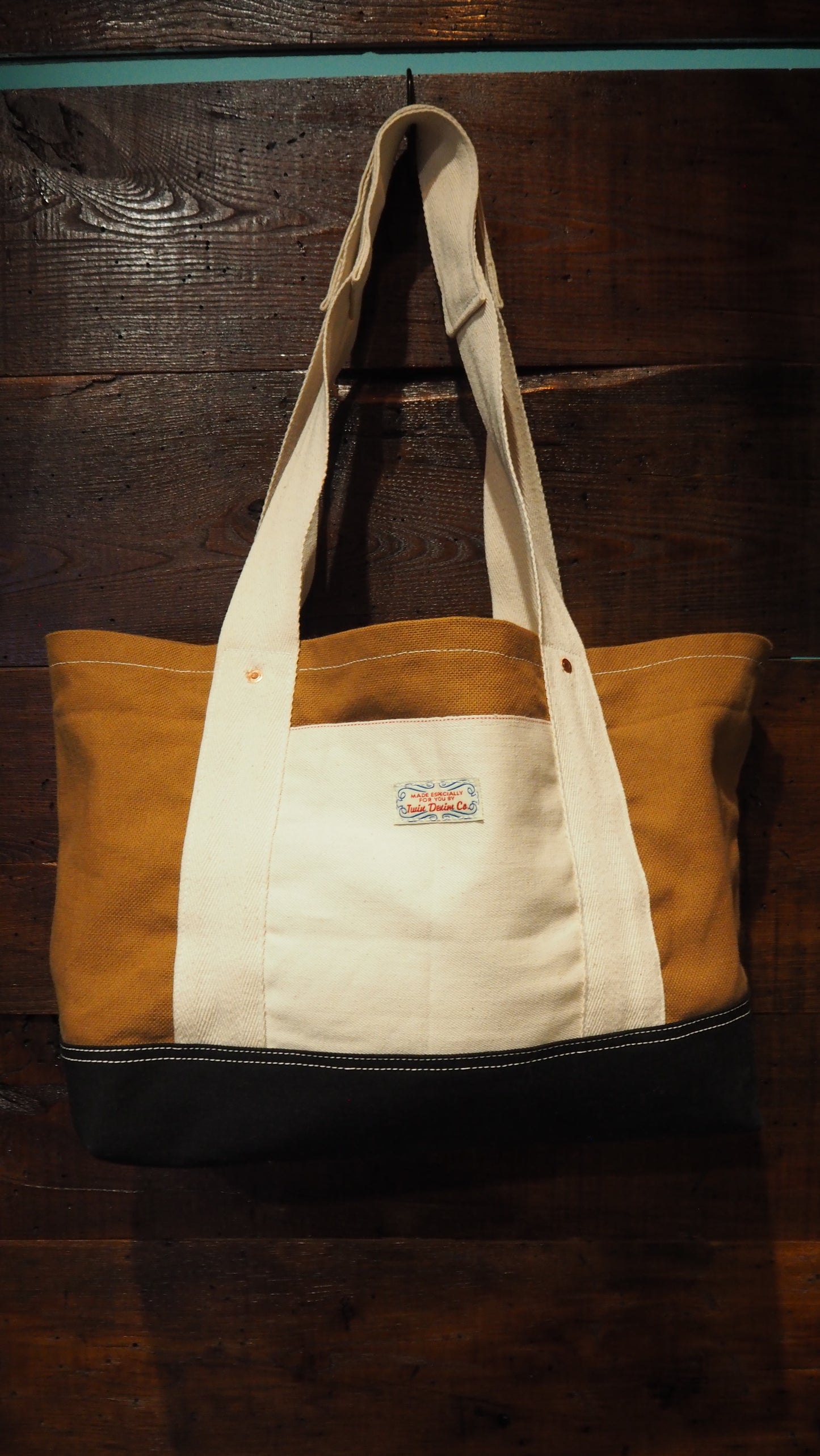 Twin Denim Selvedge Tote Bag