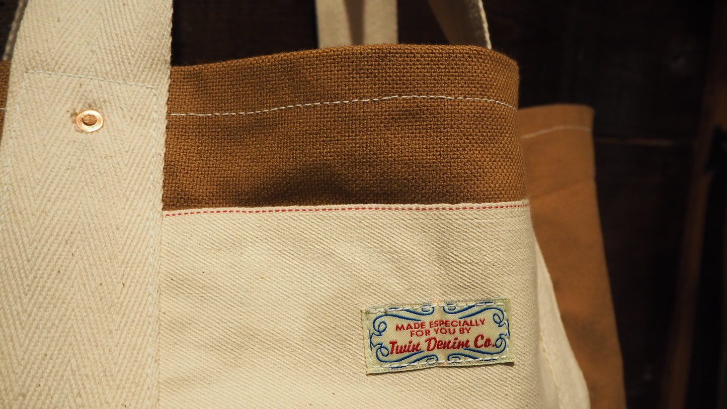 Twin Denim Selvedge Tote Bag